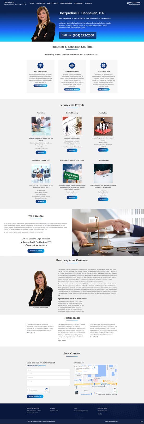 Jacqueline E Cannavan PA website