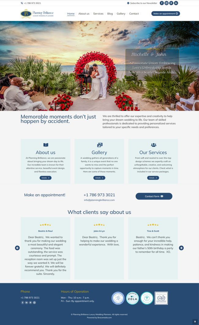 Planning Brilliance Luxury Wedding Planners