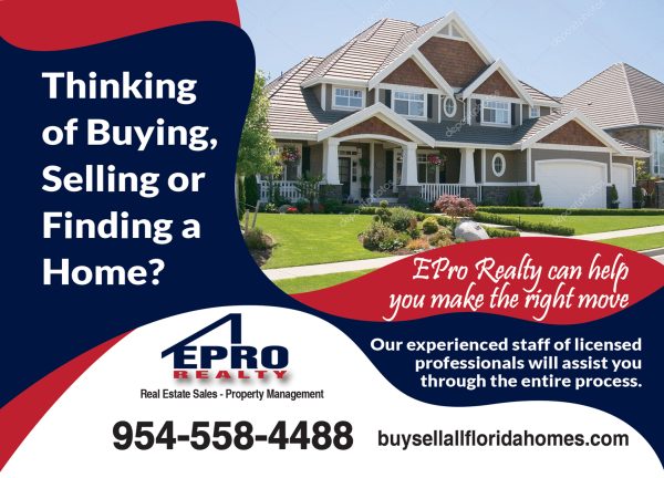 Real Estate postcard