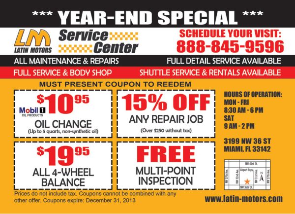 Auto Service Center Postcard
